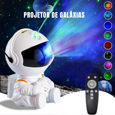 Astronaut Galaxy Illuminator- Projetor de Galáxia